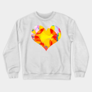 Yellow Abstract Crewneck Sweatshirt